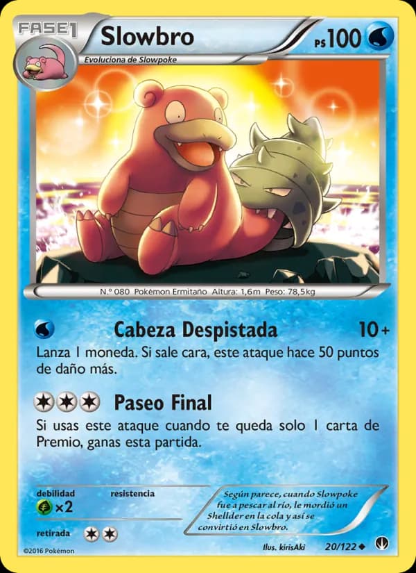 Slowbro card in Spanish