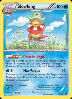Slowking card in Spanish