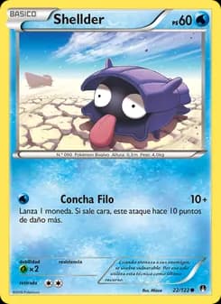Shellder card in Spanish
