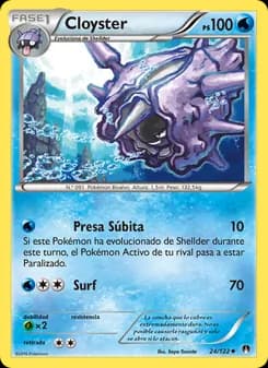Cloyster card in Spanish