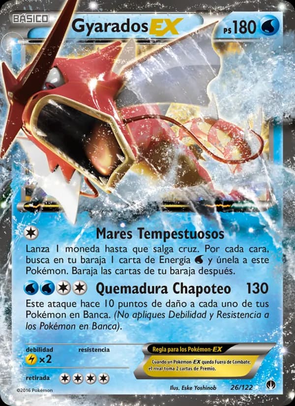 Gyarados EX card in Spanish