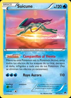 Suicune card in Spanish