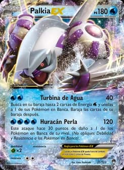 Palkia EX card in Spanish