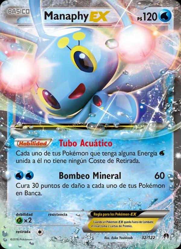 Manaphy EX card in Spanish