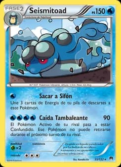 Seismitoad card in Spanish