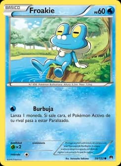 Froakie card in Spanish