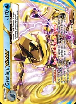 Greninja TURBO card in Spanish