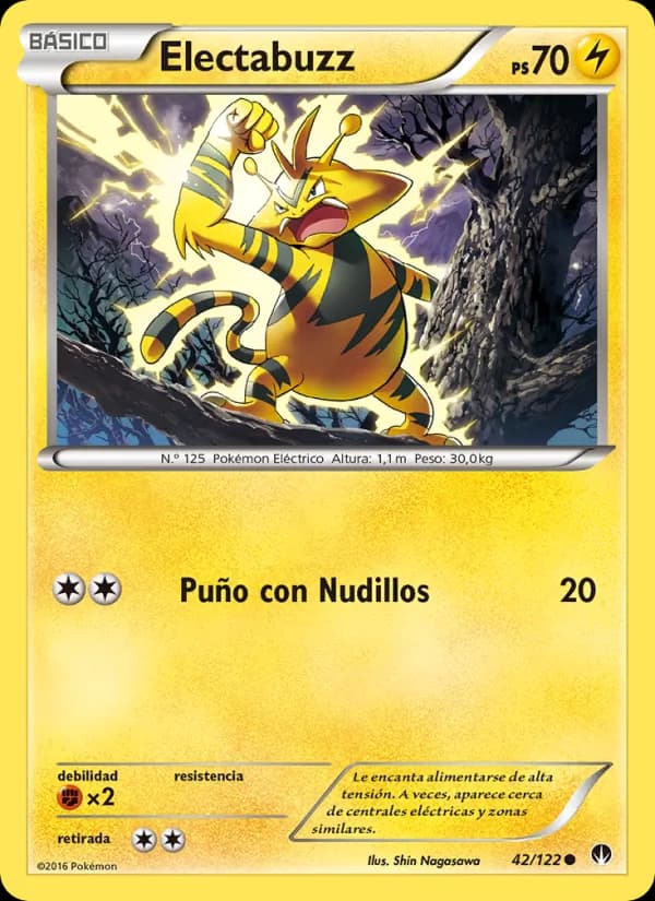 Electabuzz card in Spanish