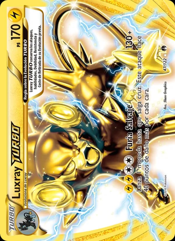 Luxray TURBO card in Spanish