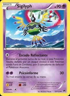 Sigilyph card in Spanish