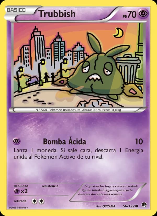 Trubbish card in Spanish