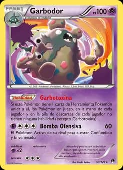 Garbodor card in Spanish