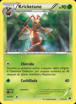 Kricketune card in Spanish