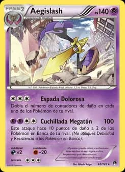 Aegislash card in Spanish