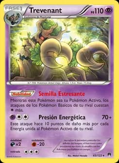 Trevenant card in Spanish