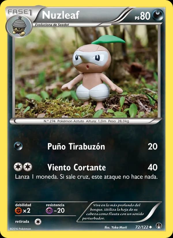 Nuzleaf card in Spanish