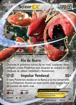 Scizor EX card in Spanish