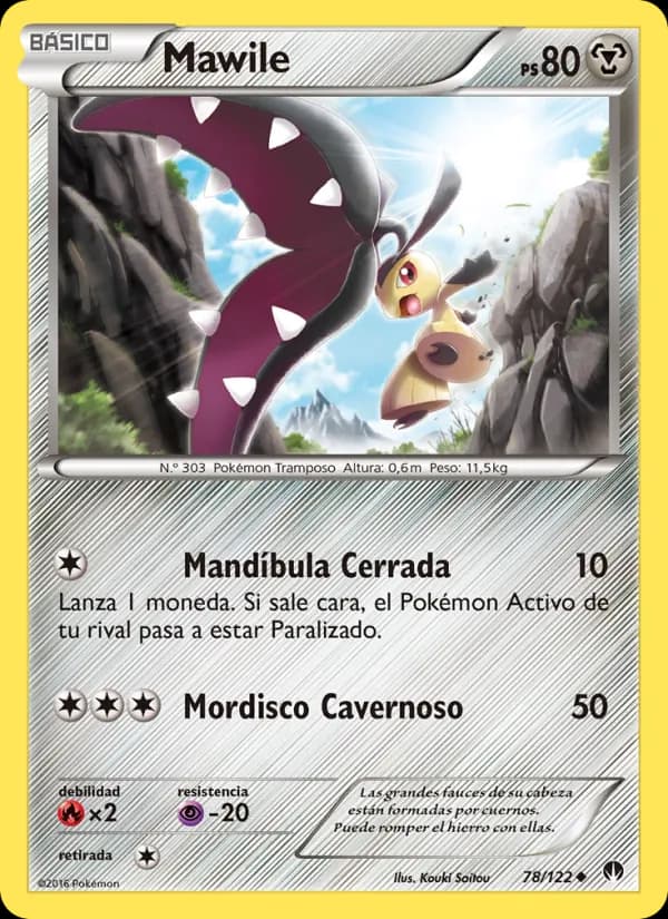 Mawile card in Spanish
