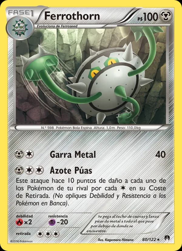 Ferrothorn card in Spanish