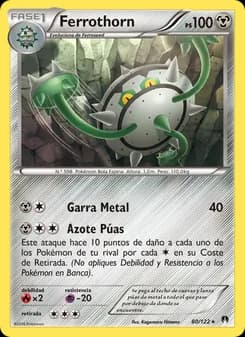 Ferrothorn card in Spanish