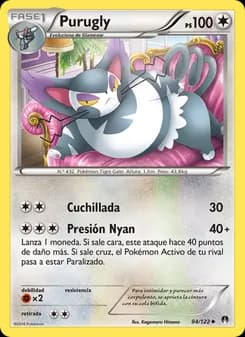 Purugly card in Spanish
