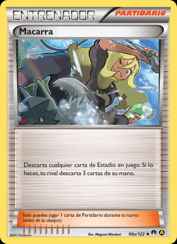 Macarra card in Spanish