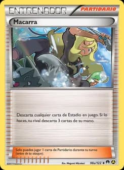 Macarra card in Spanish