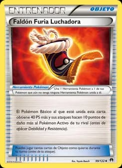 Faldón Furia Luchadora card in Spanish