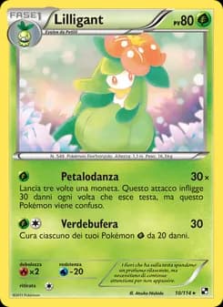 Lilligant card in Italian