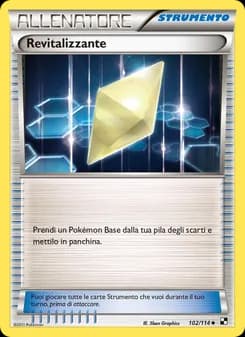 Revitalizzante card in Italian