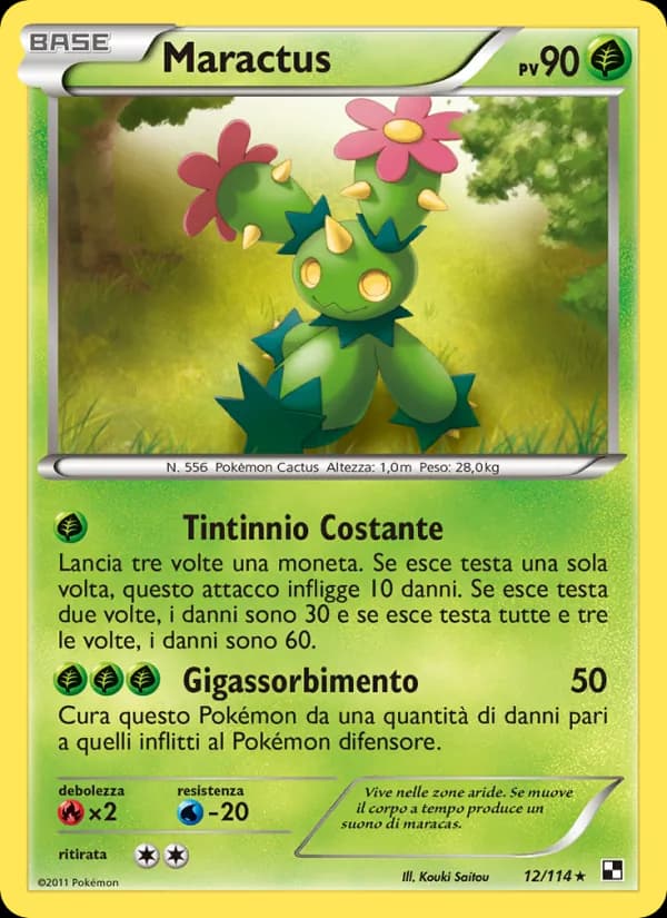 Maractus card in Italian
