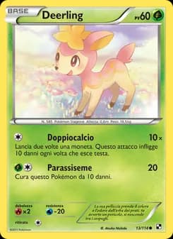 Deerling card in Italian