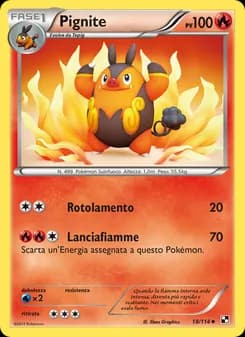 Pignite card in Italian