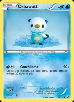 Oshawott card in Italian