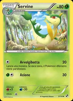 Servine card in Italian