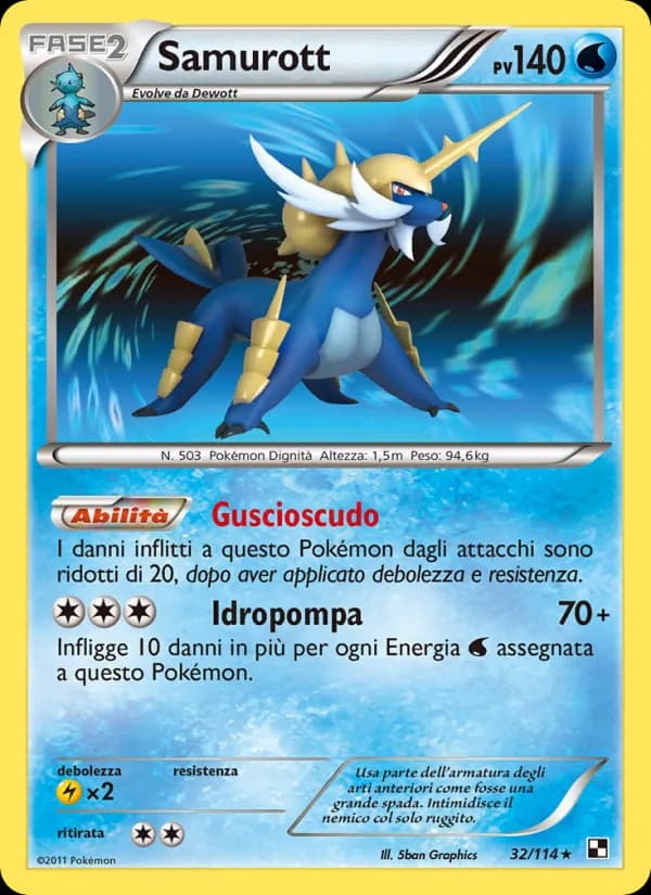Samurott card in Italian