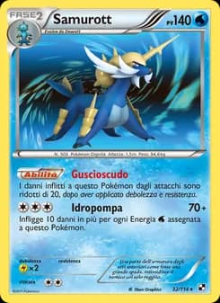 Samurott card in Italian