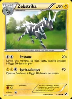 Zebstrika card in Italian