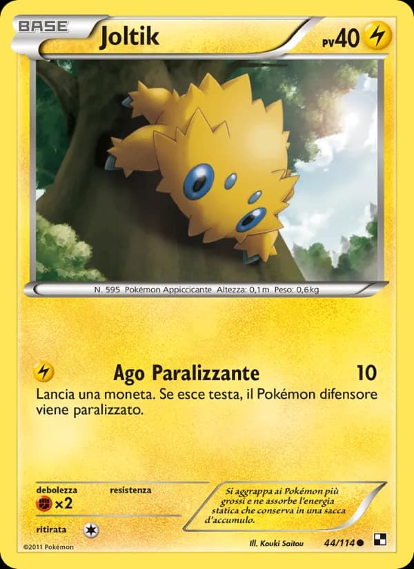Joltik card in Italian
