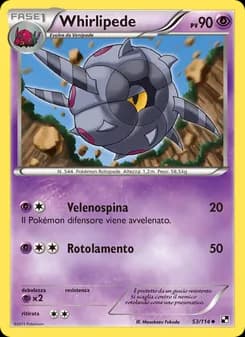 Whirlipede card in Italian