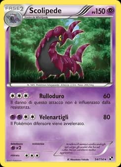 Scolipede card in Italian