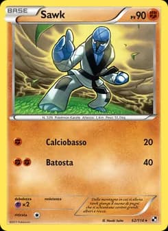 Sawk card in Italian