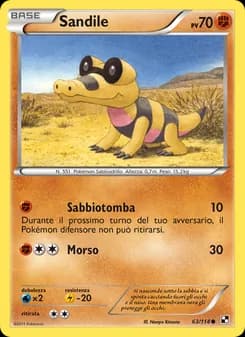 Sandile card in Italian