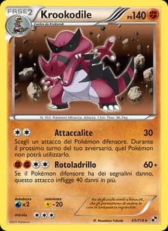 Krookodile card in Italian