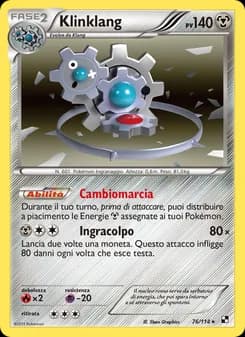 Klinklang card in Italian