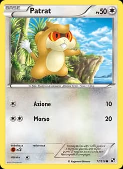 Patrat card in Italian
