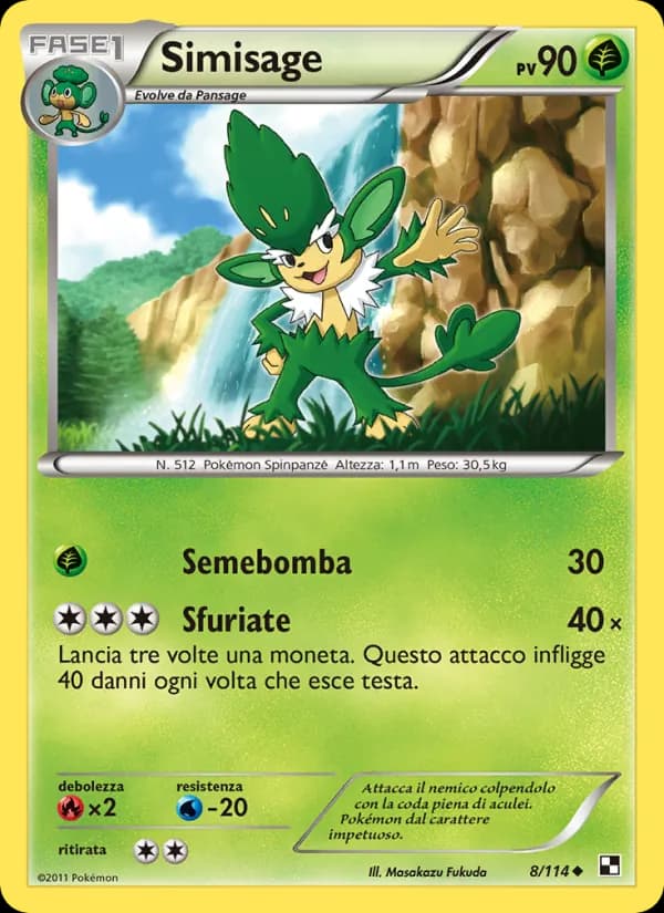 Simisage card in Italian