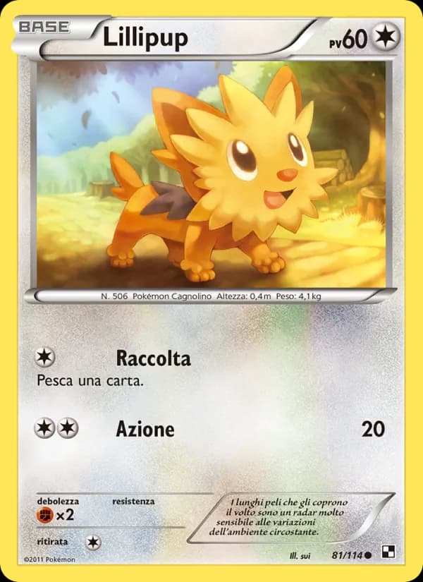 Lillipup card in Italian