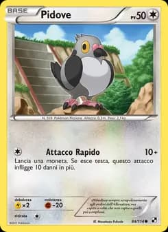 Pidove card in Italian