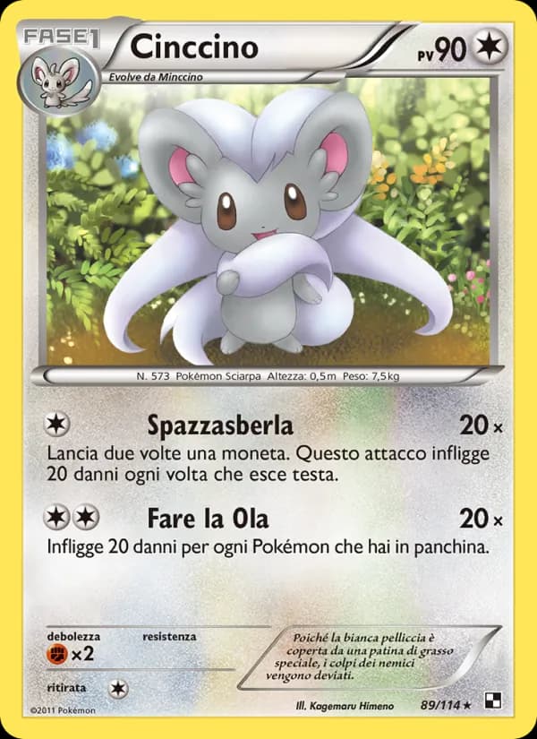 Cinccino card in Italian